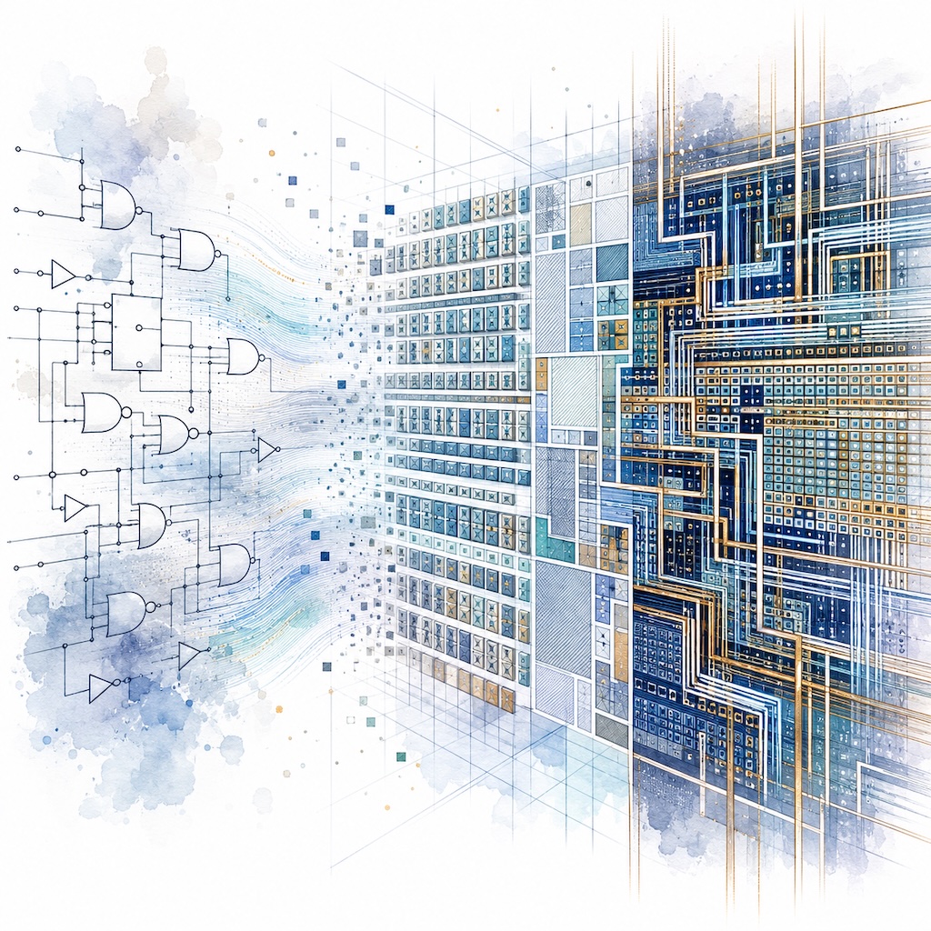 Synthesis and physical design create digital silicon